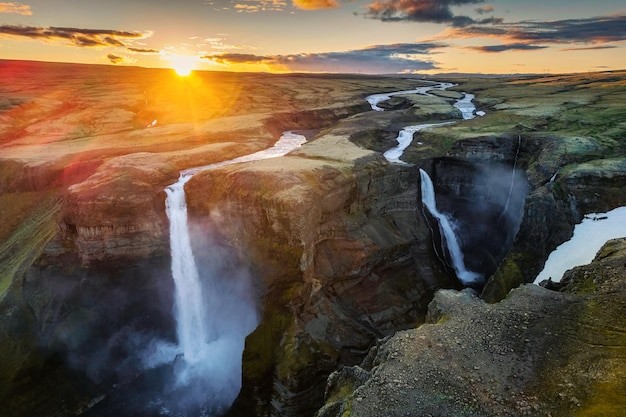 Icelandic waterfall